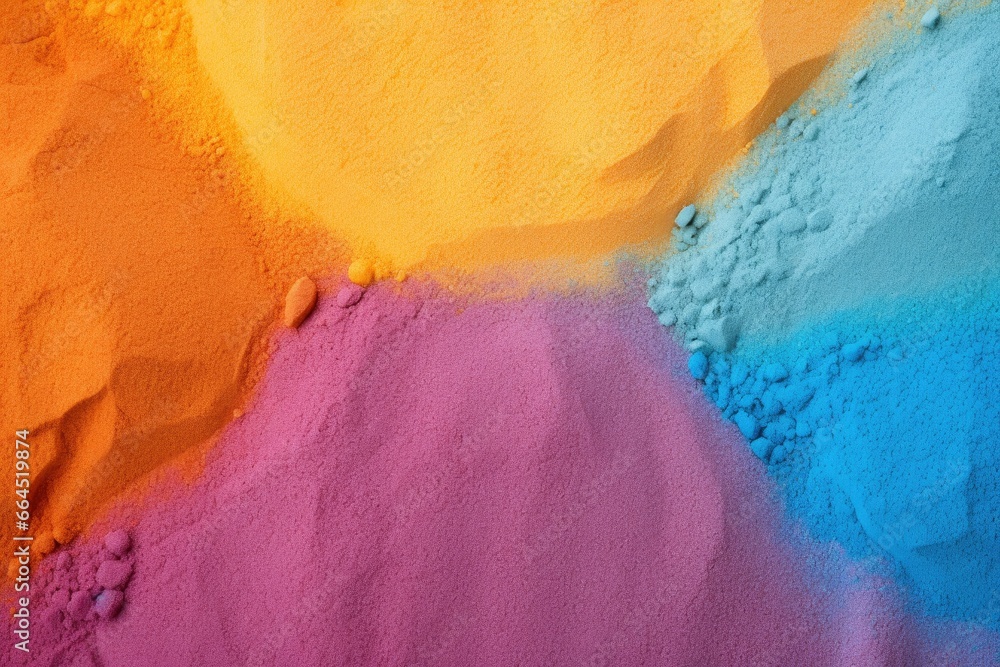 Close up of multi coloured sand background. - obrazy, fototapety, plakaty 