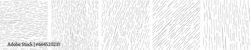 Set of Vector scribble, horizontal and wave strokes collection. 