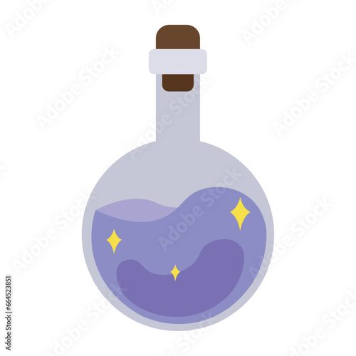 Flask of magic potion on wh...