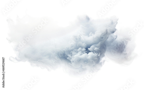 Amazing Steam Cloud with light Storm Isolated on Transparent Background PNG. photo