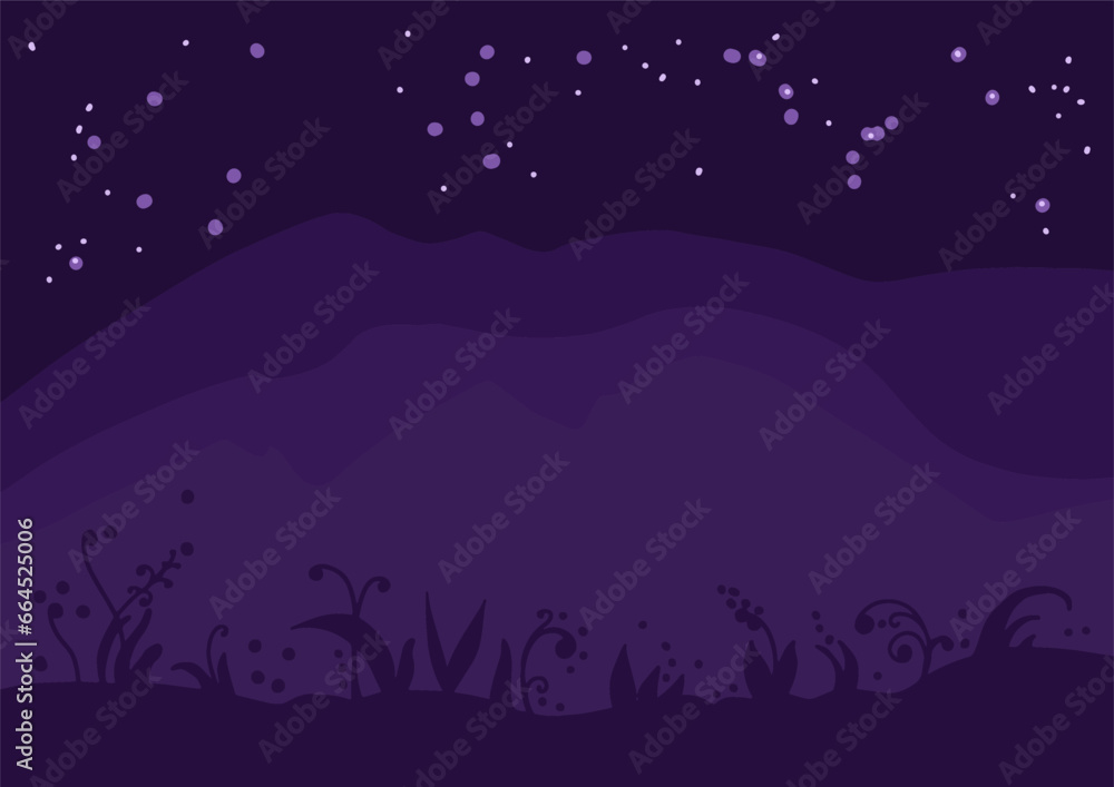 night sky filled with lots of stars, 2d game background, night landscape background, night background, vector night sky filled with lots of stars, 2d game background, night landscape background, night background, vector