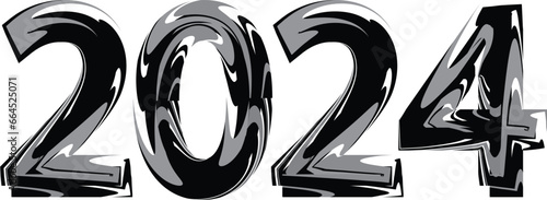  Happy New Year 2024 Grunge colorful Urban Vector Texture Template. Dark Messy Dust Overlay Distress Background. Easy To Create Abstract Dotted, Scratchedg