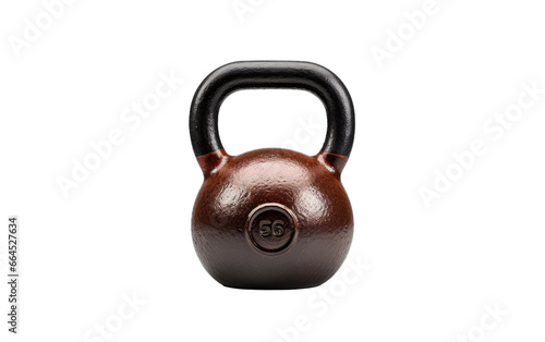 Shinning Brown Kettlebell Isolated on Transparent Background PNG.