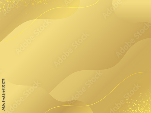 高級感のある金色の　おしゃれなウェーブ背景

