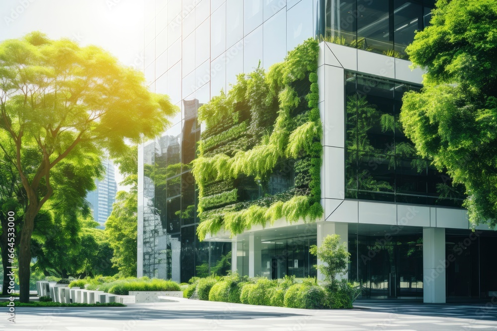 Office building with green environment.