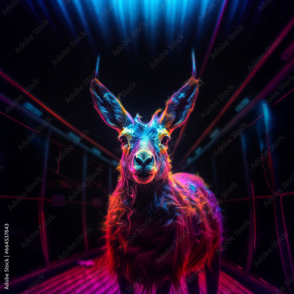 Portrait of a goat generated by ai