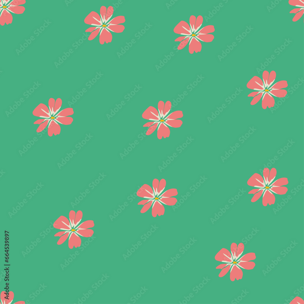 seamless floral pattern, Daisy flowers seamless background repeating pattern, wallpaper background, cute seamless pattern background. Chamomile pattern.