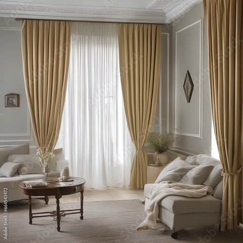  3D rendering of the interior designclassic white sofa, classic living room, classic interior design .