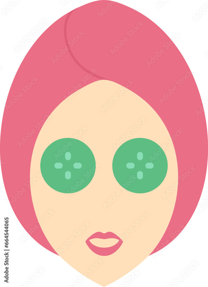 Fototapeta premium Facial mask illustration