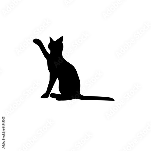 Silhouette Cat Vector Illustration