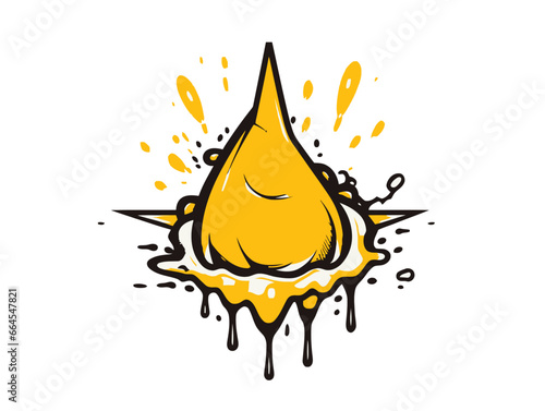 Doodle Stink bomb, cartoon sticker, sketch, vector, Illustration, minimalistic