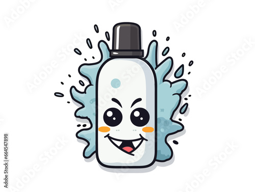 Doodle Stink bomb, cartoon sticker, sketch, vector, Illustration, minimalistic