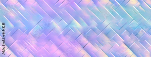 Seamless iridescent pastel diamond etched frosted privacy glass background texture. Tileable reflective holographic metallic mirror foil pastel pattern. Retro 80s vaporwave aesthetic
