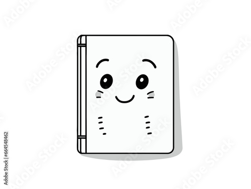 Doodle Smiling face with hidden agenda, cartoon sticker, sketch, vector, Illustration, minimalistic