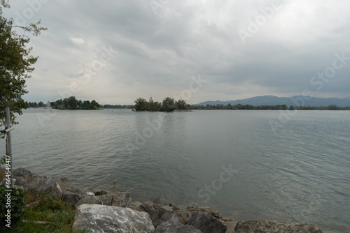 Lake of Constance on an overcast day in Bregenz in Austria © Robert