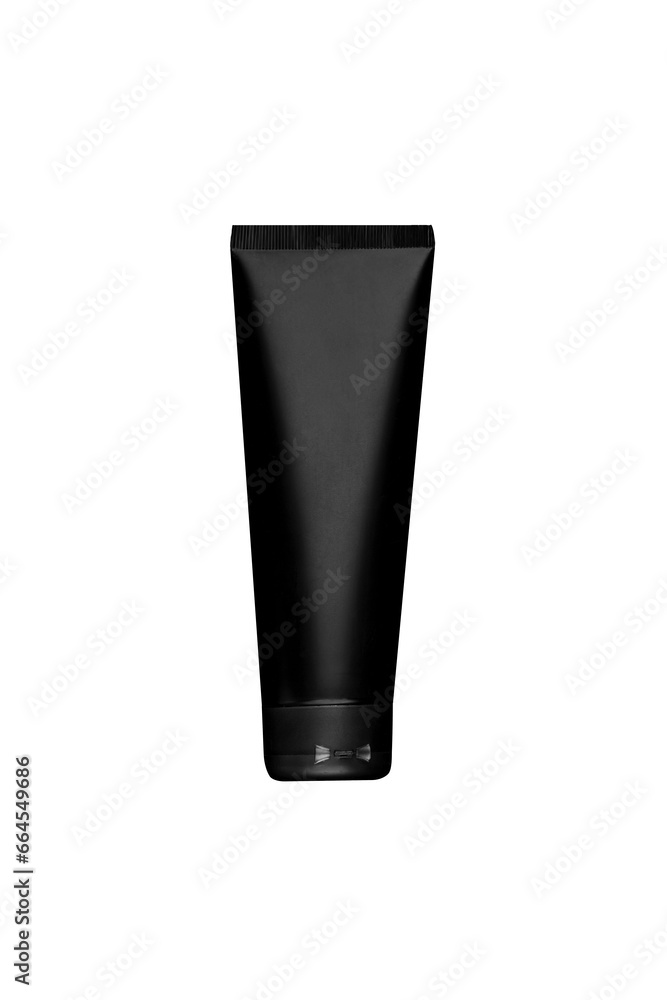 Black cream tube mockup. Product mock up, blank packaging for cosmetic products, shampoo, cosmetic, gel, toothpaste, scrub, shoe polish Black cream tube mockup. Product mock up, blank packaging for cosmetic products, shampoo, cosmetic, gel, toothpaste, scrub, shoe polish