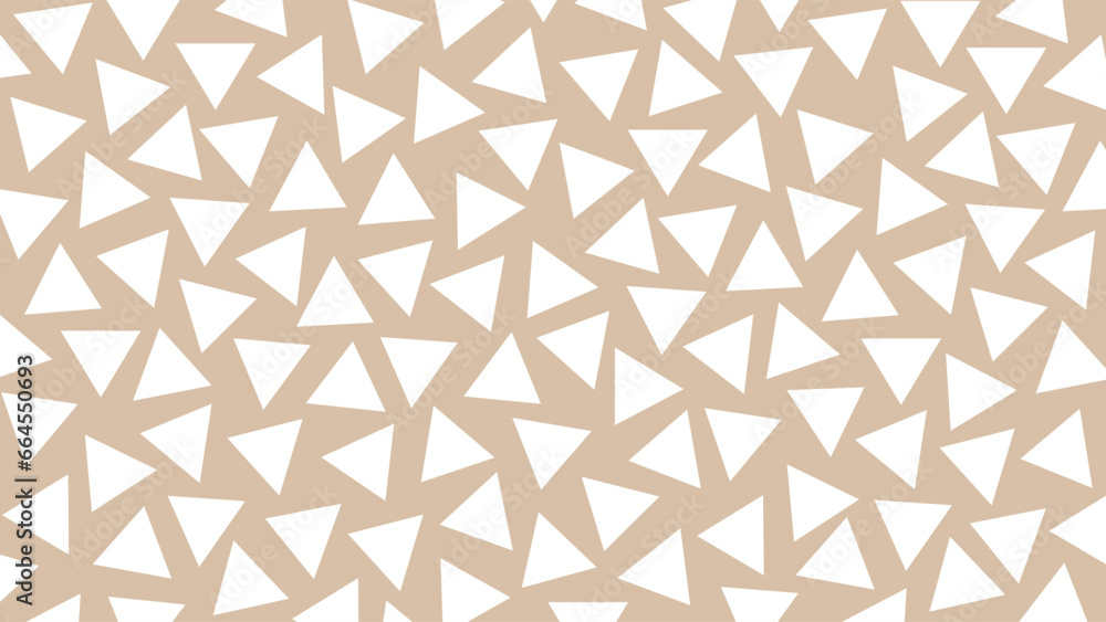 Beige and white seamless geometric triangle pattern Beige and white seamless geometric triangle pattern