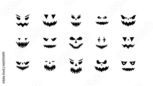 Halloween clipart cary faces