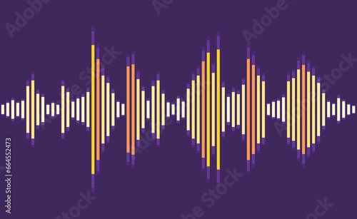 Abstract sound wave pattern