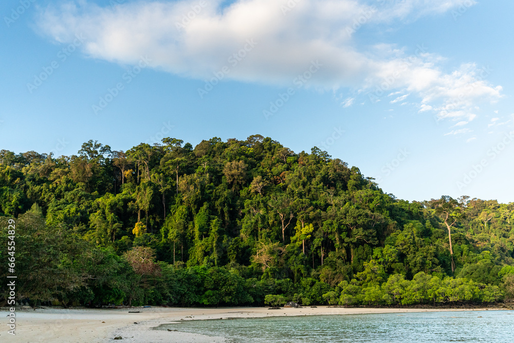 Sunrise at Mai ngam beach, Surin island National park, Phang nga, Thailand