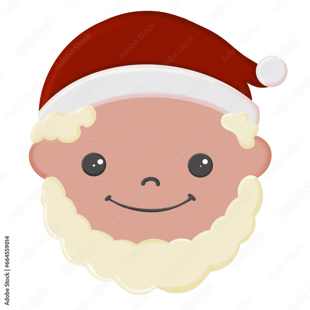 Cute santa claus cartoon character illustration Cute santa claus cartoon character illustration