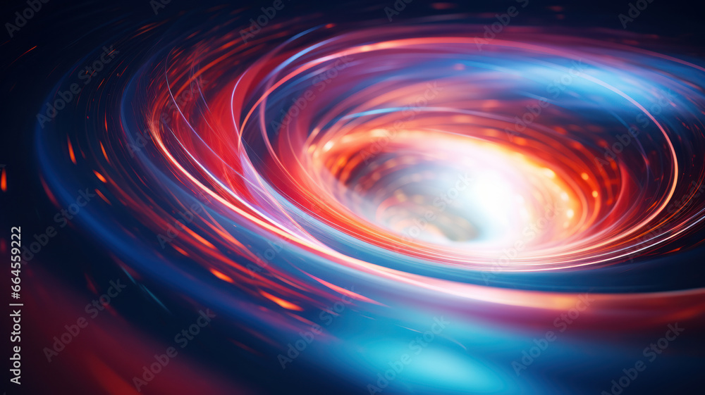 Smooth Concentric Circular Patterns with Colorful Light Streaks Smooth Concentric Circular Patterns with Colorful Light Streaks