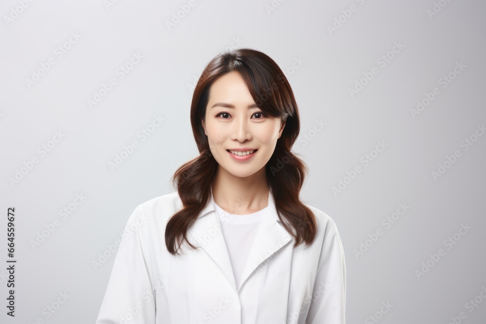 微笑む女性医師 微笑む女性医師