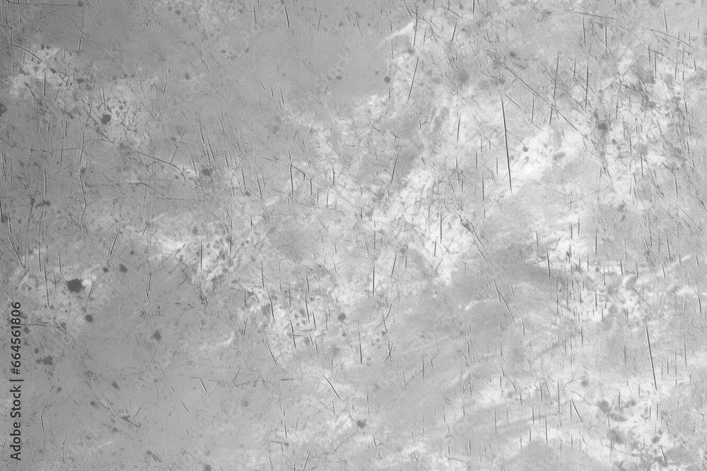 White scratches on gray. Grunge background. Monochrome texture for design. JPEG illustration. Generative AI