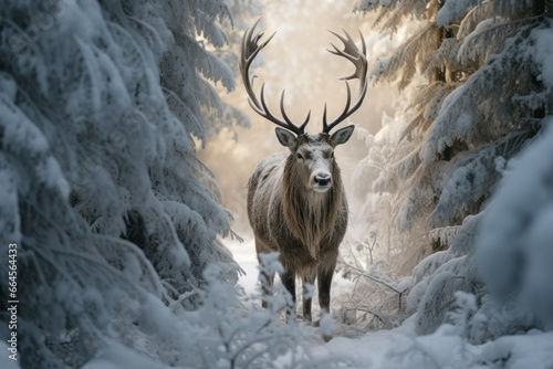 Snow-Clad Enigma: Otherworldly Winter Woods © Daryna