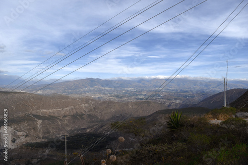 A captivating gaze at the landscape from Cerro Catequilla in Ecuador, where nature becomes a canvas embracing the equatorial land.