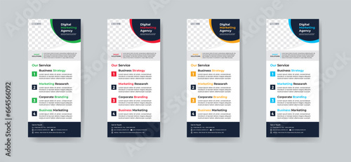 Modern creative corporate business dl flyer or rack card layout concept background flyer brochure cover template for grow up your business to the next level