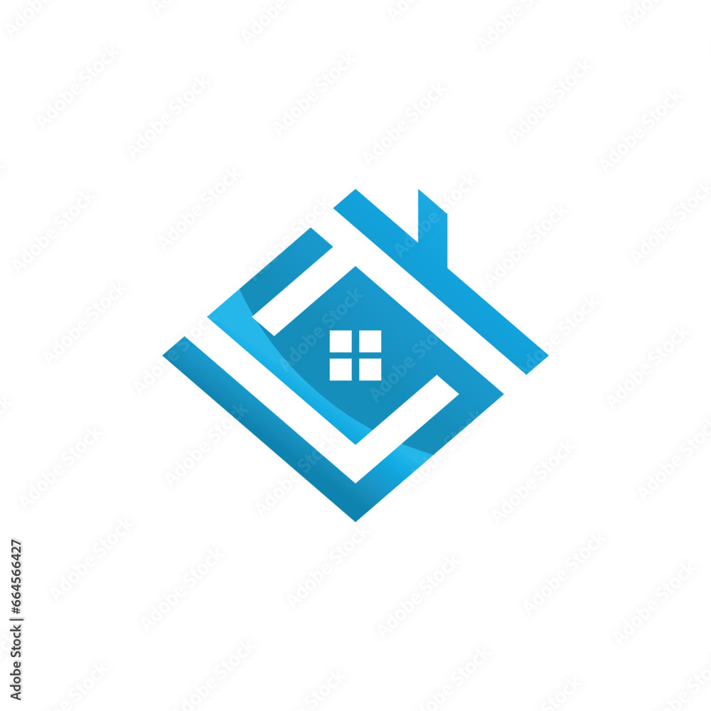 Home logo design with unique concept template Premium Vector Home logo design with unique concept template Premium Vector