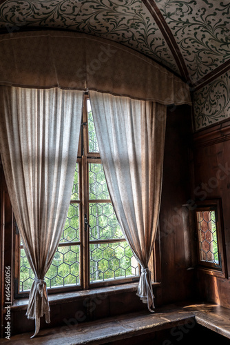 Ancient window in the historical castle