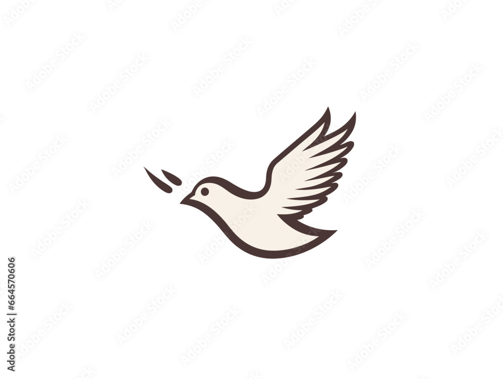Doodle Dove symbol, cartoon sticker, sketch, vector, Illustration, minimalistic Doodle Dove symbol, cartoon sticker, sketch, vector, Illustration, minimalistic