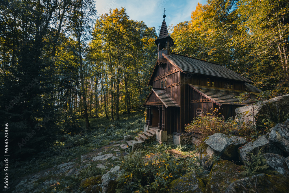 old church in the woods