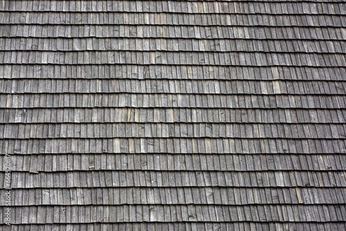 The roof of an ancient preserved castle