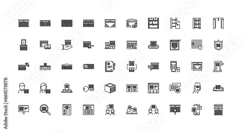  storage icon set