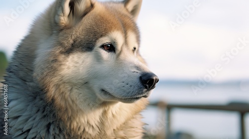 Wisdom and Grace of an Elderly Akita Inu