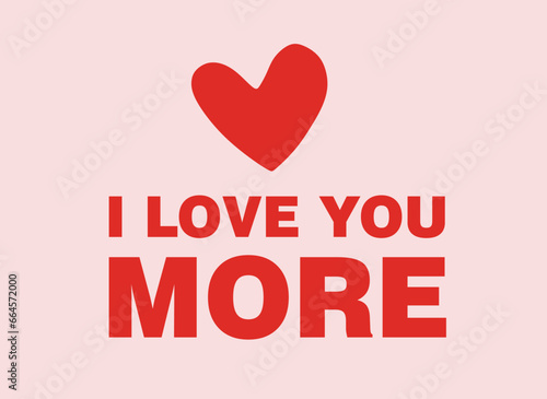 Valentine's day greeting card with hearts, vector illustration