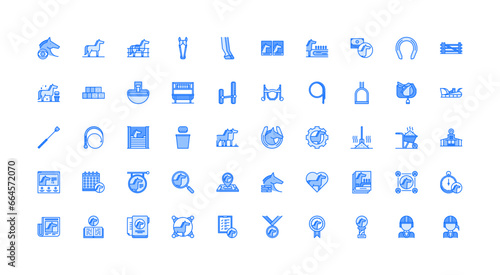 horse icon set