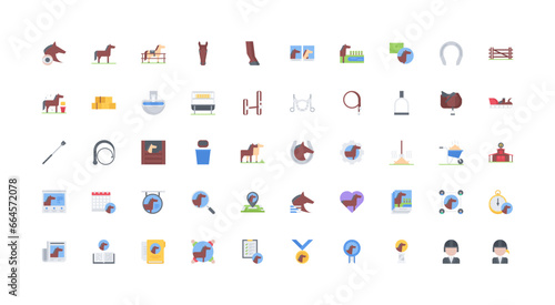 horse icon set