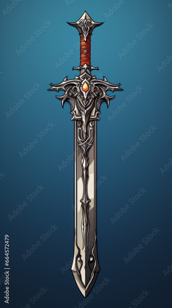 powerful magic sword	blade
