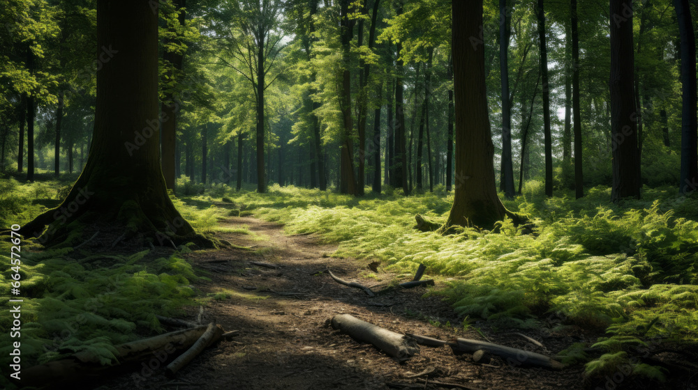 A dense forest looms in the distance, its towering trees casting a deep shadow over the surrounding area A small path winds through the trees, leading to mysterious places A dense forest looms in the distance, its towering trees casting a deep shadow over the surrounding area A small path winds through the trees, leading to mysterious places