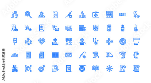 veterinarian icon set