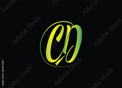 CD letter logo design and monogram logo