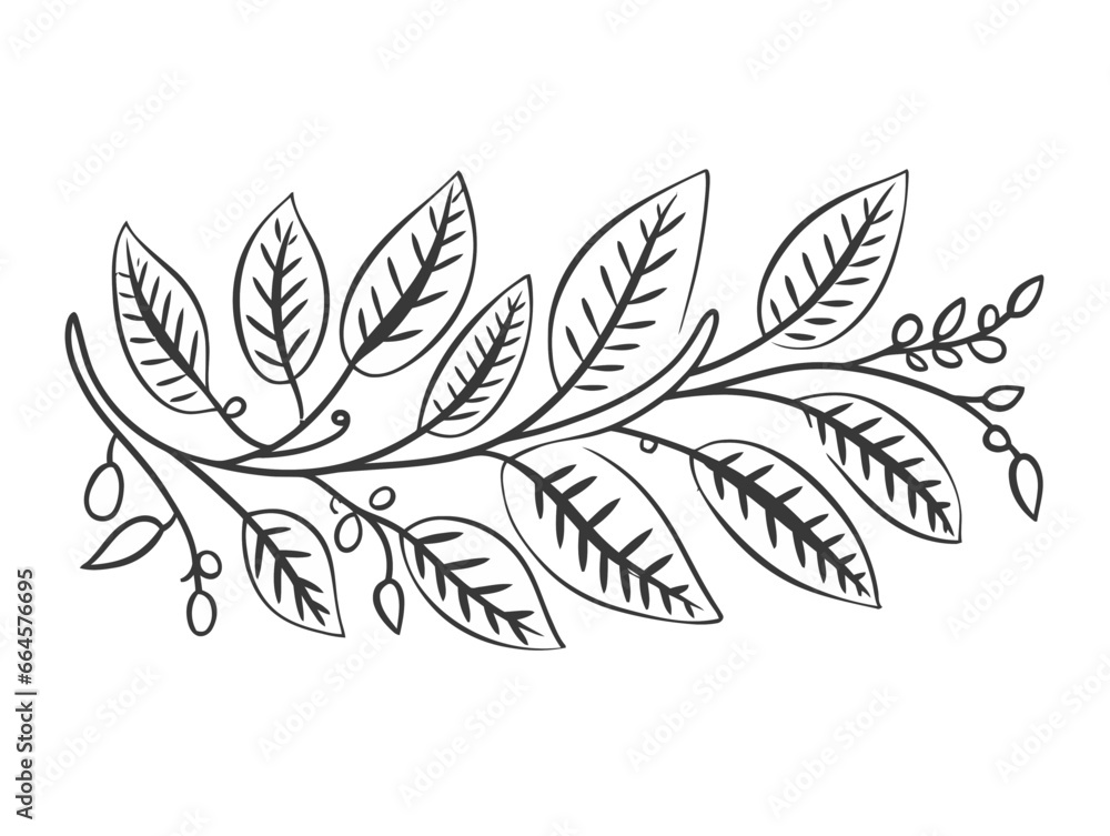 Fototapeta premium Doodle Hosanna banner, cartoon sticker, sketch, vector, Illustration, minimalistic