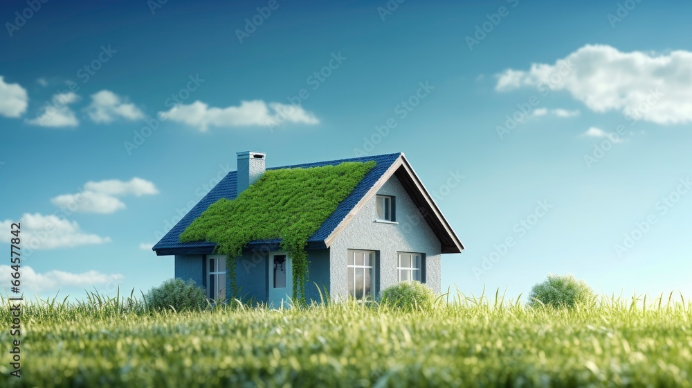 Green and environmentally friendly housing concept.