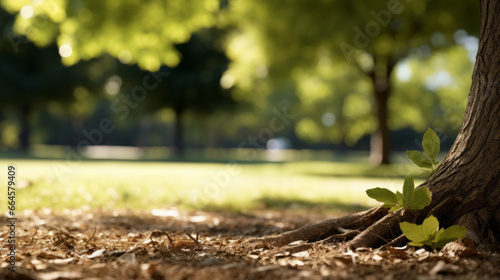 A faint breeze rustles the leaves of a nearby tree photo