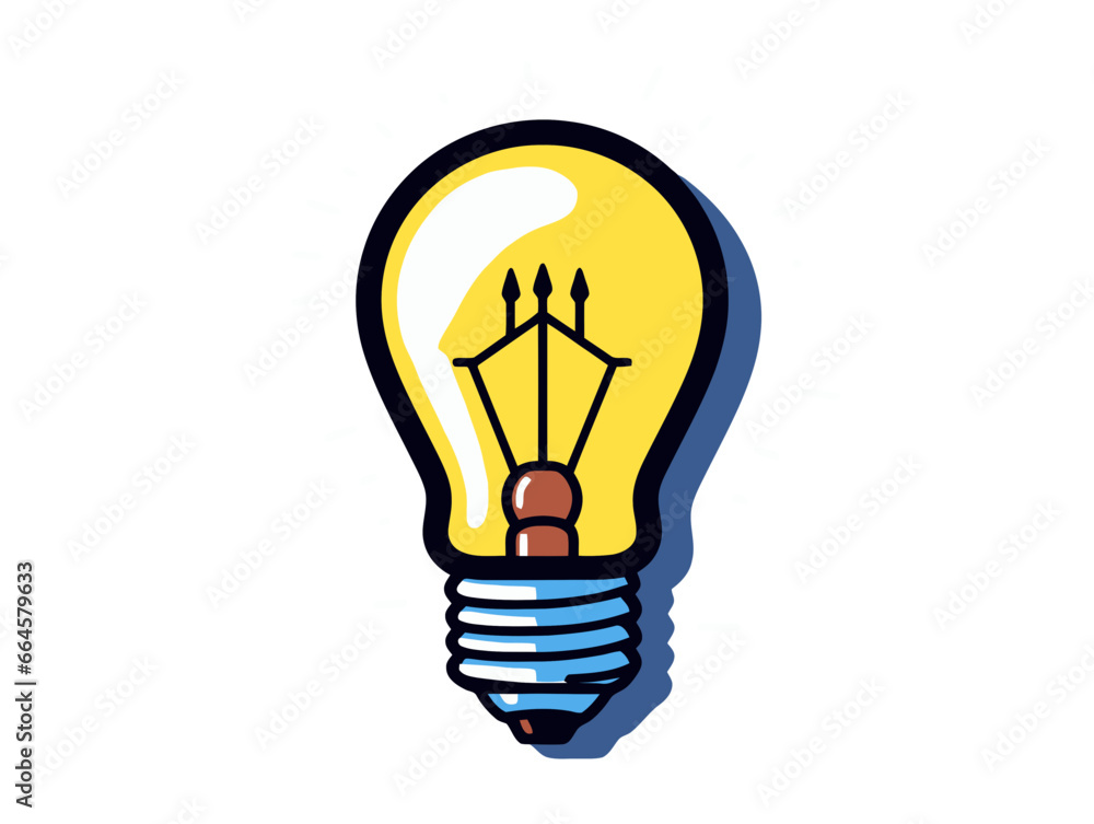 Doodle Light it up blue, cartoon sticker, sketch, vector, Illustration, minimalistic Doodle Light it up blue, cartoon sticker, sketch, vector, Illustration, minimalistic