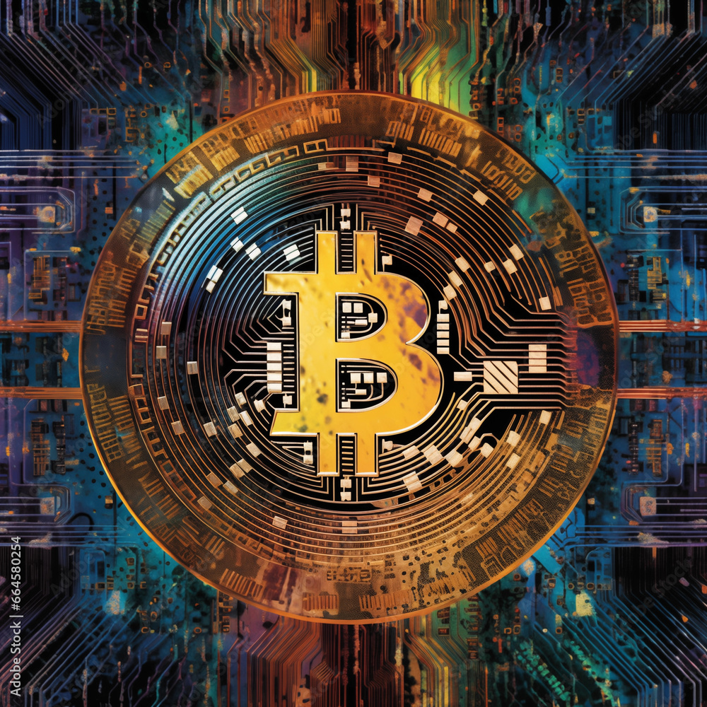 The image represents Bitcoin, a decentralized digital cryptocurrency operating on a blockchain network, allowing peer-to-peer transactions globally without the need for intermediaries. The image represents Bitcoin, a decentralized digital cryptocurrency operating on a blockchain network, allowing peer-to-peer transactions globally without the need for intermediaries.